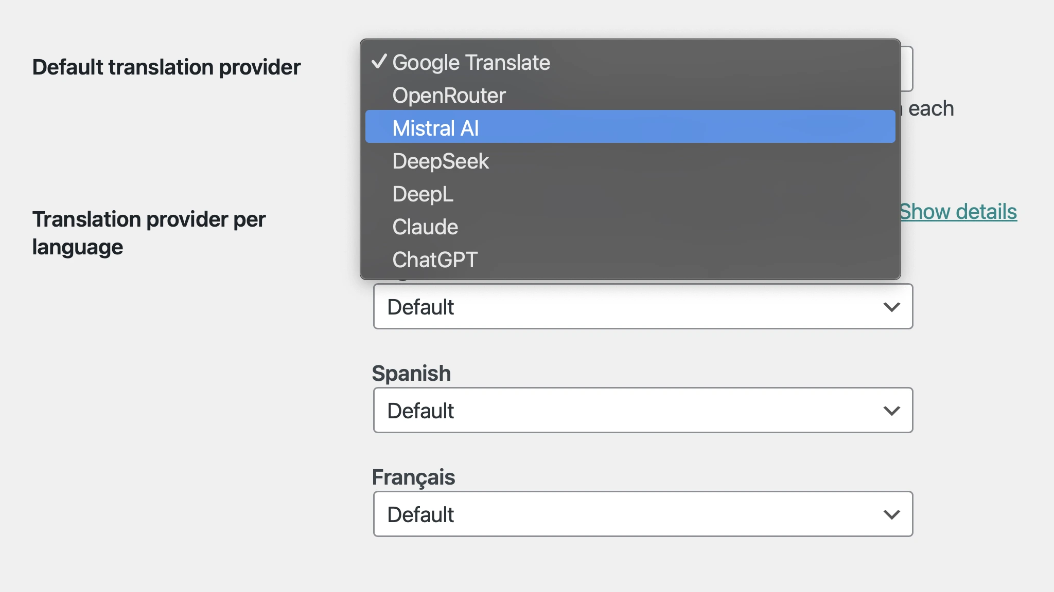 AI providers